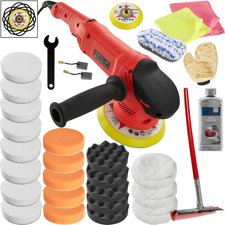 Actual product image tectake Eccentric polishing machine set (Eccentric polisher)