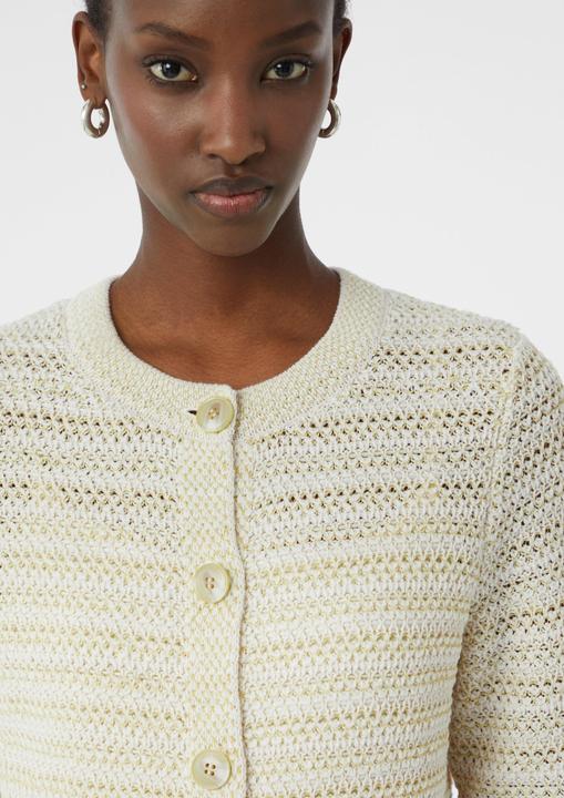 Actual product image Comma Strickjacke Strukturierter Cardigan aus Baumwollmix (44)