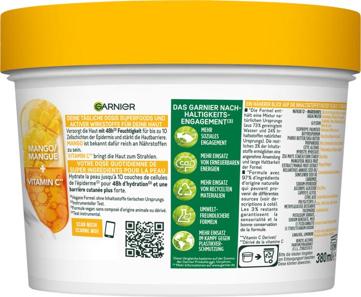 Image du produit Garnier Body SuperFood (Crème pour le corps, 380 ml)