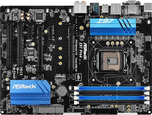 Produktbild AsRock Z97 Pro4 (LGA 1150, Intel Z97, ATX)
