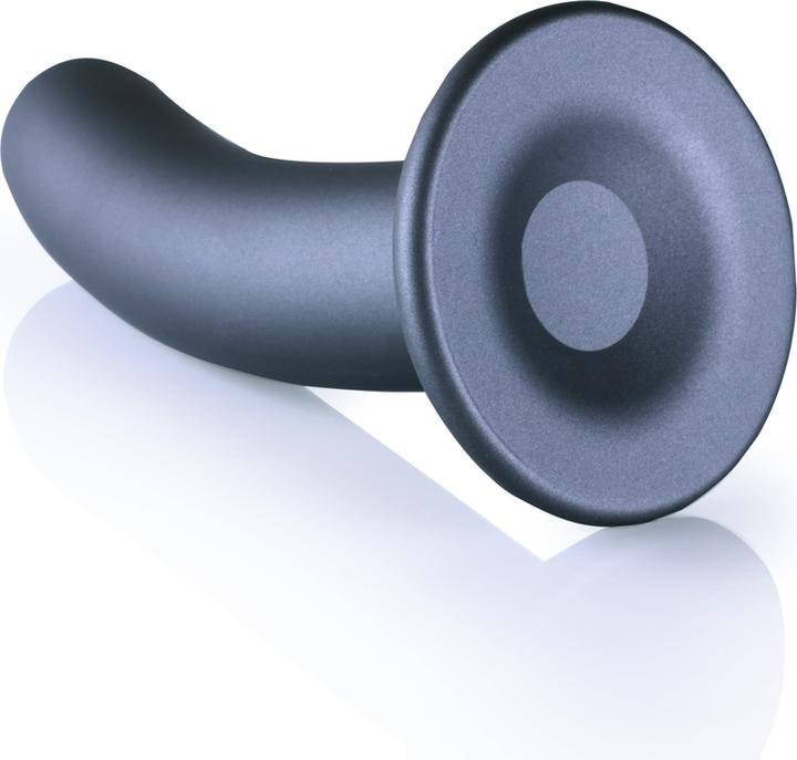 Actual product image Ouch! Smooth G-Spot Dildo - 6" / 14,5 cm - Gun Metal