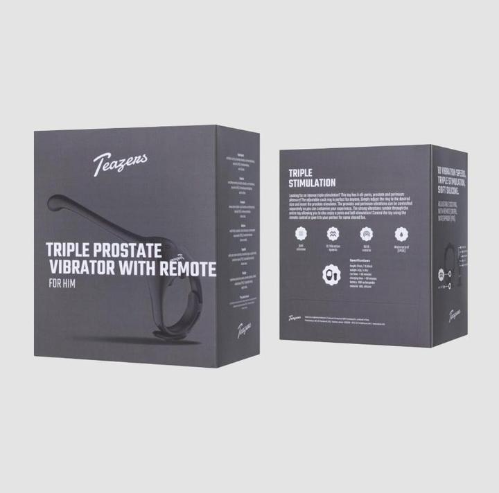 Produktbild Teazers Dreifacher Prostata Vibrator mit Fernbedienung