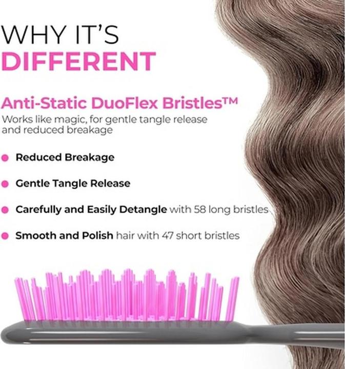 Produktbild FHI Heat UNBRUSH Entwirrbuerste Griff grau Orchid