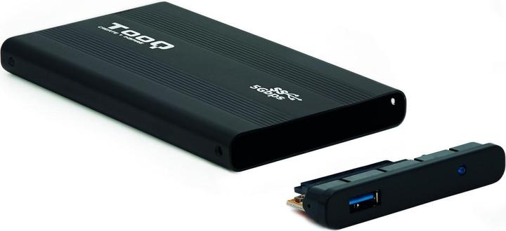 Tooq Technology TQE-2524B Opslagschijfbehuizing HDD-behuizing zwart 2,5" (2.5")