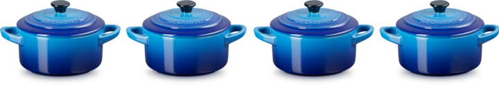 Produktbild Le Creuset Mini-Cocotte Set AZURE