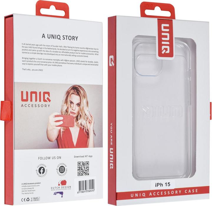 Actual product image UNIQ Accessory Case iPhone 15 - Silicone Case Soft Touch Protective Cover No.701 (Apple iPhone 15)