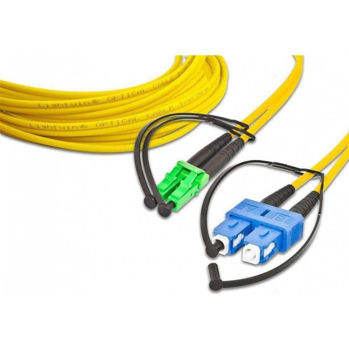 Lightwin LWL Duplex Patchkabel (CAT6e, 1 m), Netzwerkkabel