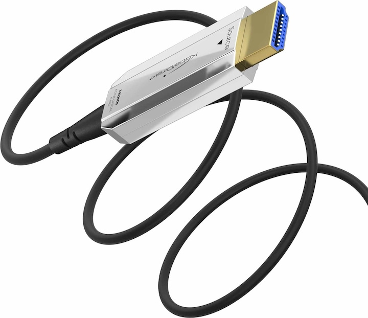 Produktbild KabelDirekt - optische HDMI 2.0 kabel - 50m - PRO Series - 4K @ 60Hz (50 m, HDMI)