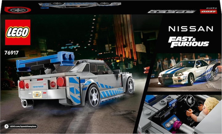 Produktbild LEGO 2 Fast 2 Furious - Nissan Skyline GT-R (R34) (76917, LEGO Speed Champions)