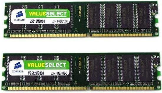 Actual product image Corsair ValueSelect (2 x 4GB, 1600 MHz, DDR3-RAM, DIMM)