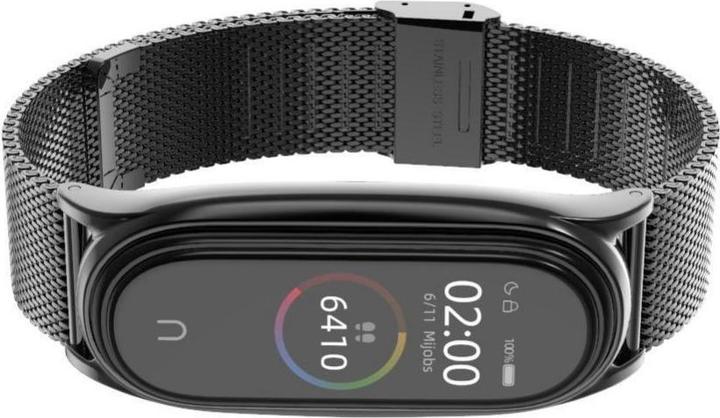 Actual product image Tech Smart bracelet Xiaomi Mi Smart Band 5/6 strap, Black (Stainless steel)