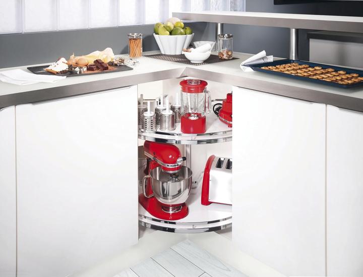 Actual product image Kesseböhmer Shelf Arena Style 810 mm Revo 90 wood/steel (1 pcs.)