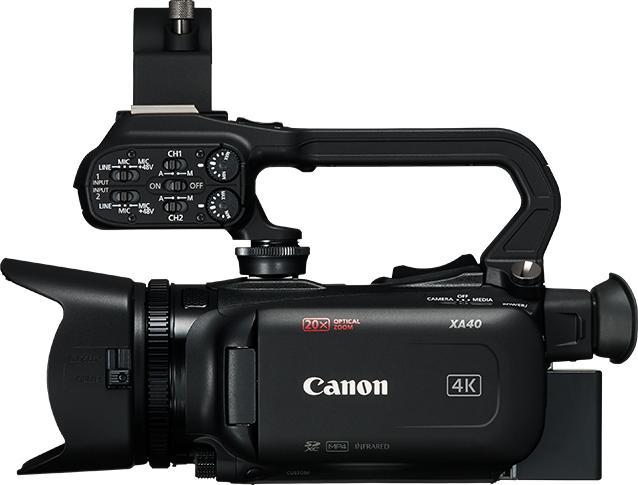 Actual product image Canon XA XA45 Handheld camcorder 21.14 MP CMOS 4K Ultra HD Black (21.14 Mpx, 20x)