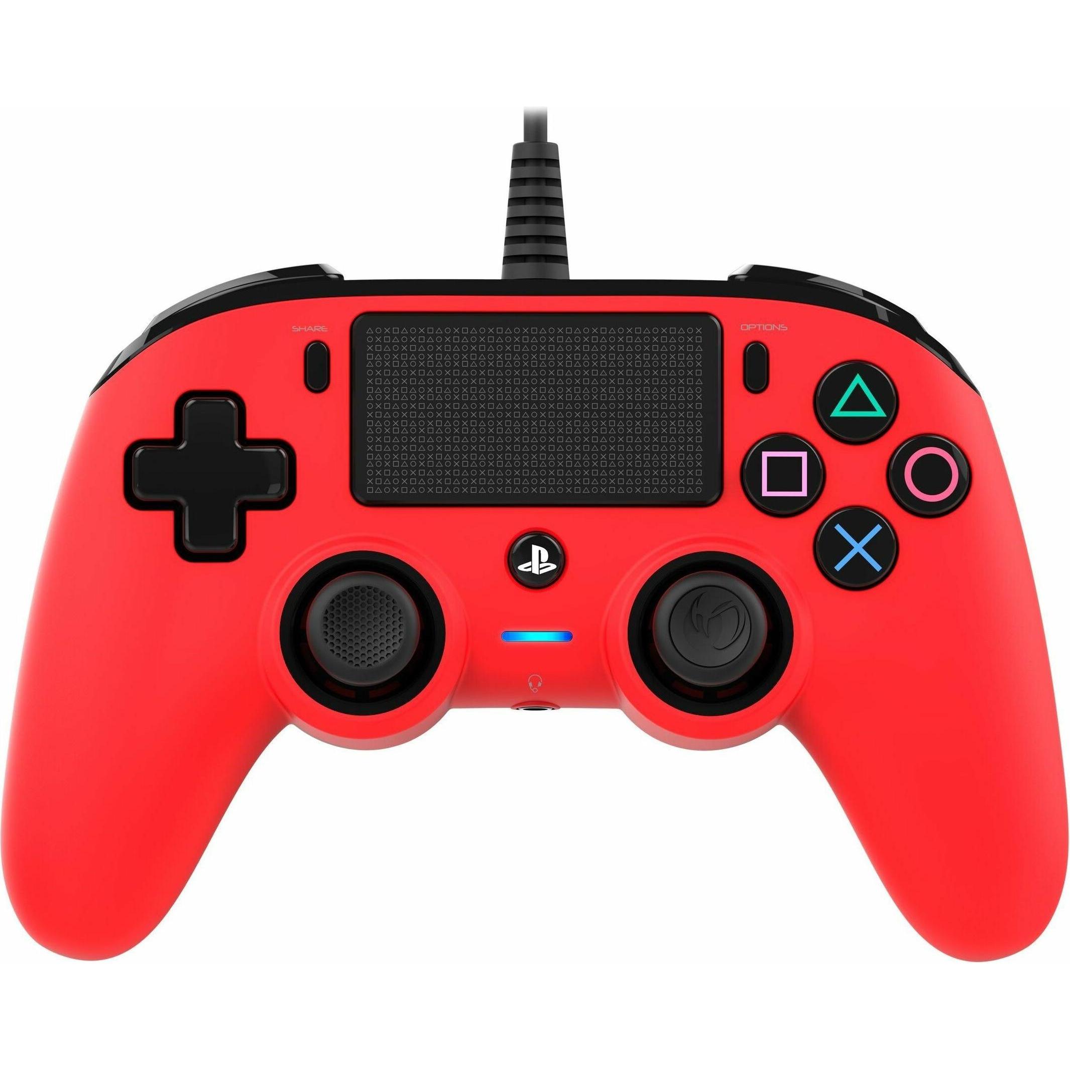 Nacon Gaming Controller Color Edition (PS4), Gaming Controller, Rot