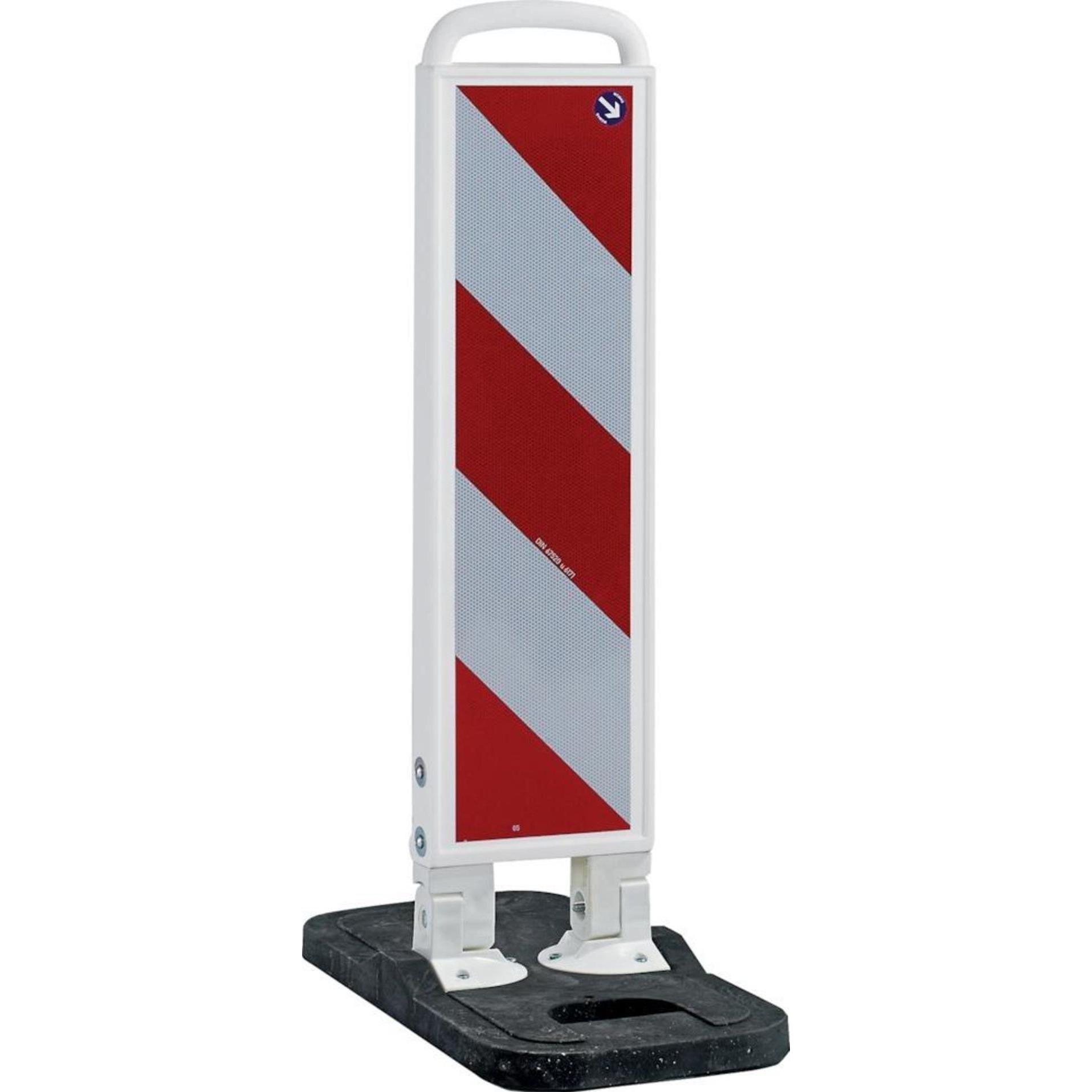 Magni, Barriera, Faro pieghevole bianco 750 mm base nera RA2B R L