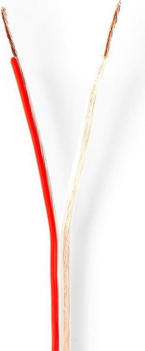 Immagine prodotto Nedis Cavo per altoparlanti| 2x 0,75 mm²| Rame| 100,0 m| Rotondo| PVC| Trasparente| - Prolunga (100 m, 0.75 mm².)