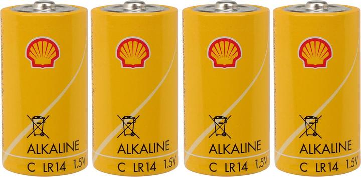 Produktbild Rainx 4er-Set Alkaline-Batterien Baby 1,5V Typ C, Shell (4 Stk., C)