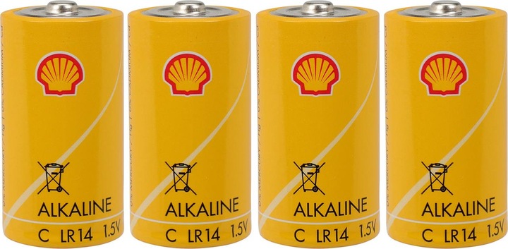 Produktbild Rainx 4er-Set Alkaline-Batterien Baby 1,5V Typ C, Shell (4 Stk., C)