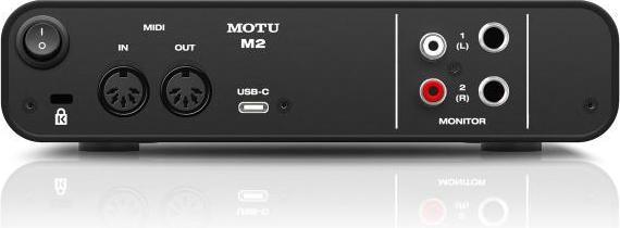 Actual product image MOTU M2 USB 2-channel audio interface with headphones (USB)