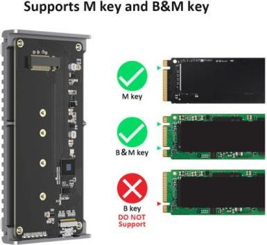 Produktbild LMP DataFlash USB4 SSD,enclosure for NVMe PCIe SSD USB4 (2.5")