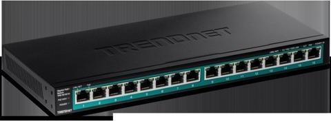 Productafbeelding Trendnet Ethernet schakelaar Gigabit POE (16 ports)