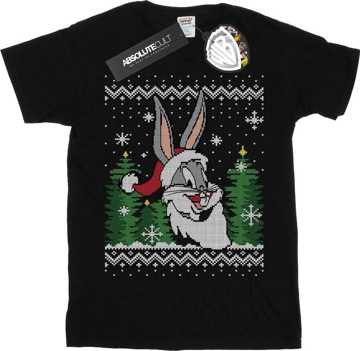 Produktbild Looney Tunes Bugs Bunny Christmas Fair Isle TShirt Jungen (140, 146)