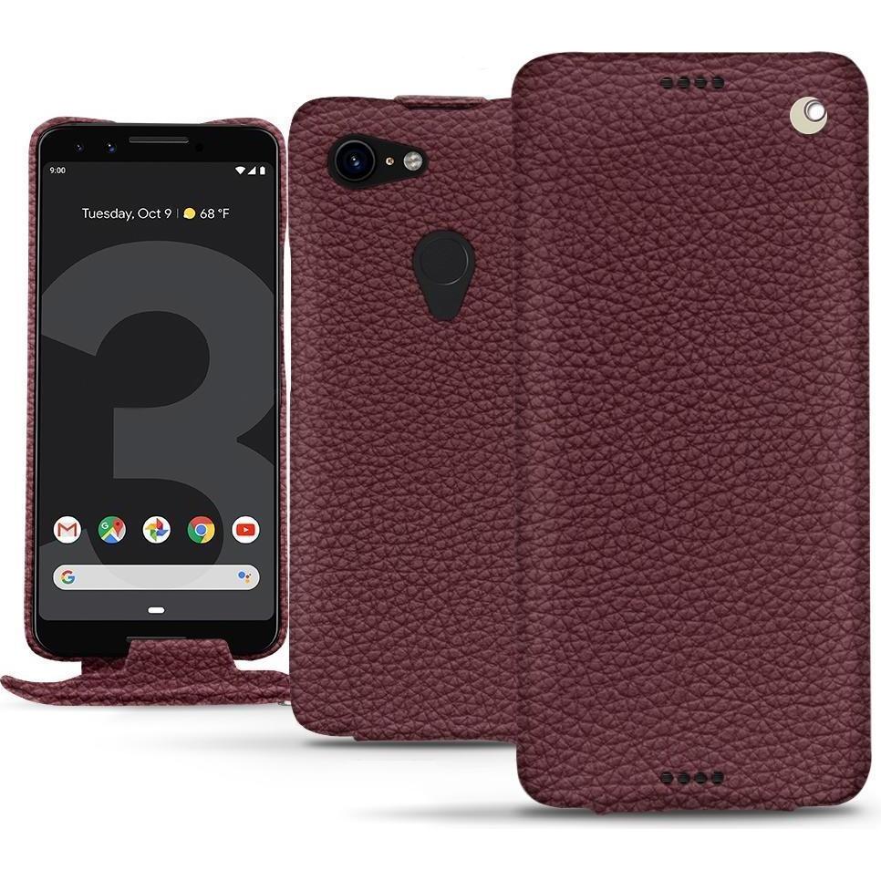 Noreve Lederschutzhülle vertikal (Google Pixel 3), Smartphone Hülle, Violett