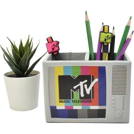 Thumbnail - Blue Sky, Schreibtisch Accessoire, MTV Pot à crayons 3D Retro TV