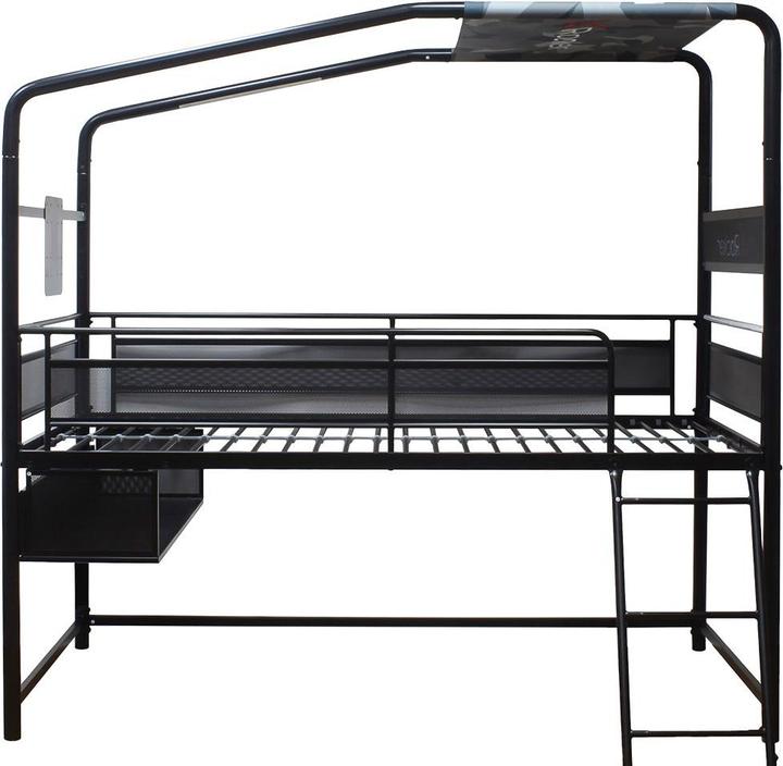 Produktbild X Rocker Xrocker Contra Mid-Sleeper Gaming Bunk Bed With Reversible Profile - Black And Camo (90 x 190 cm)