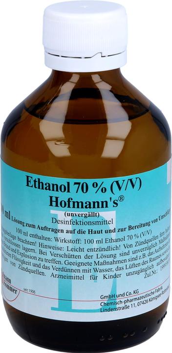 Produktbild Hofmann & Sommer Ethanol 70% (V/V) Hofmann's, 200 ml LOE (200 ml)