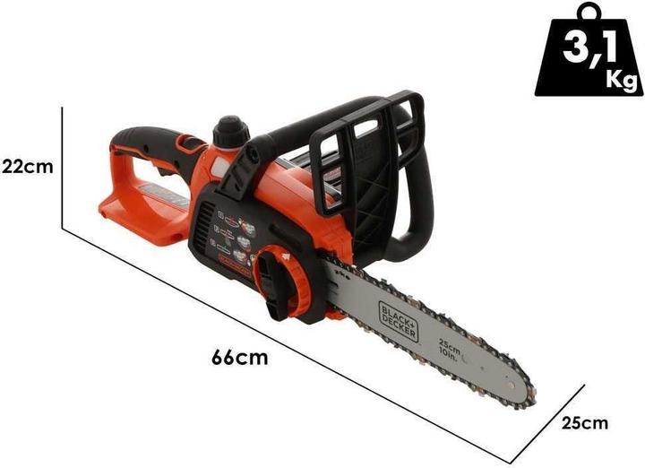 Actual product image Black & Decker Gkc1825lb (Battery chain saw)
