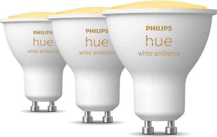Image du produit Philips Hue White Ambiance (GU10, 4.20 W, 350 lm, 3 x, E)
