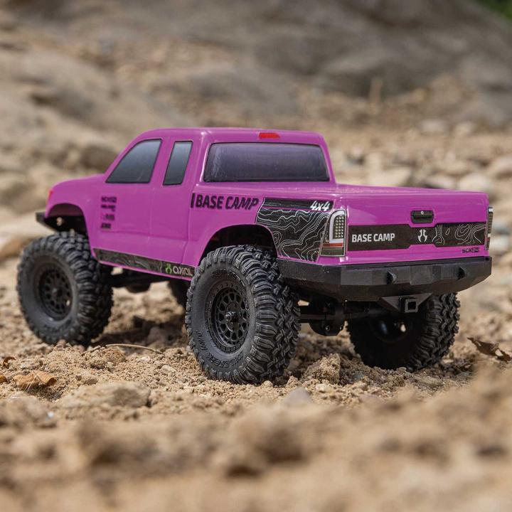 Actual product image Axial Rock Crawler SCX24 Base Camp 4WD, Pink RTR 1:24 (RTR Ready-to-Run)