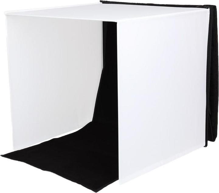 Produktbild Caruba tragbares Fotostudio mit separaten LED Lampen 60x60x60cm (Aufnahmebox)