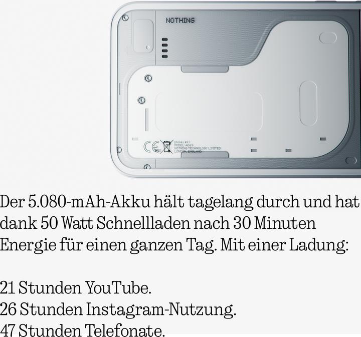 Produktbild Nothing Phone (4a) (256 GB, Pink, 6.78", Dual SIM, 5G)