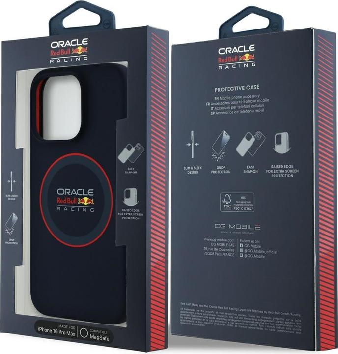 Produktbild Red Bull Racing - Silicone Red Ring MagSafe (RBHMP16X24SIILVR) - iPhone 16 Pro Max - Navy (Apple iPhone 16 Pro Max)