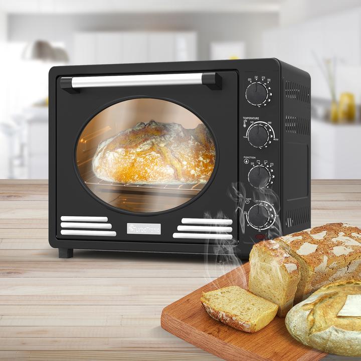 Actual product image TurboTronic By Z-Line EV35R Retro Electric Oven - 35 litre - Zwart