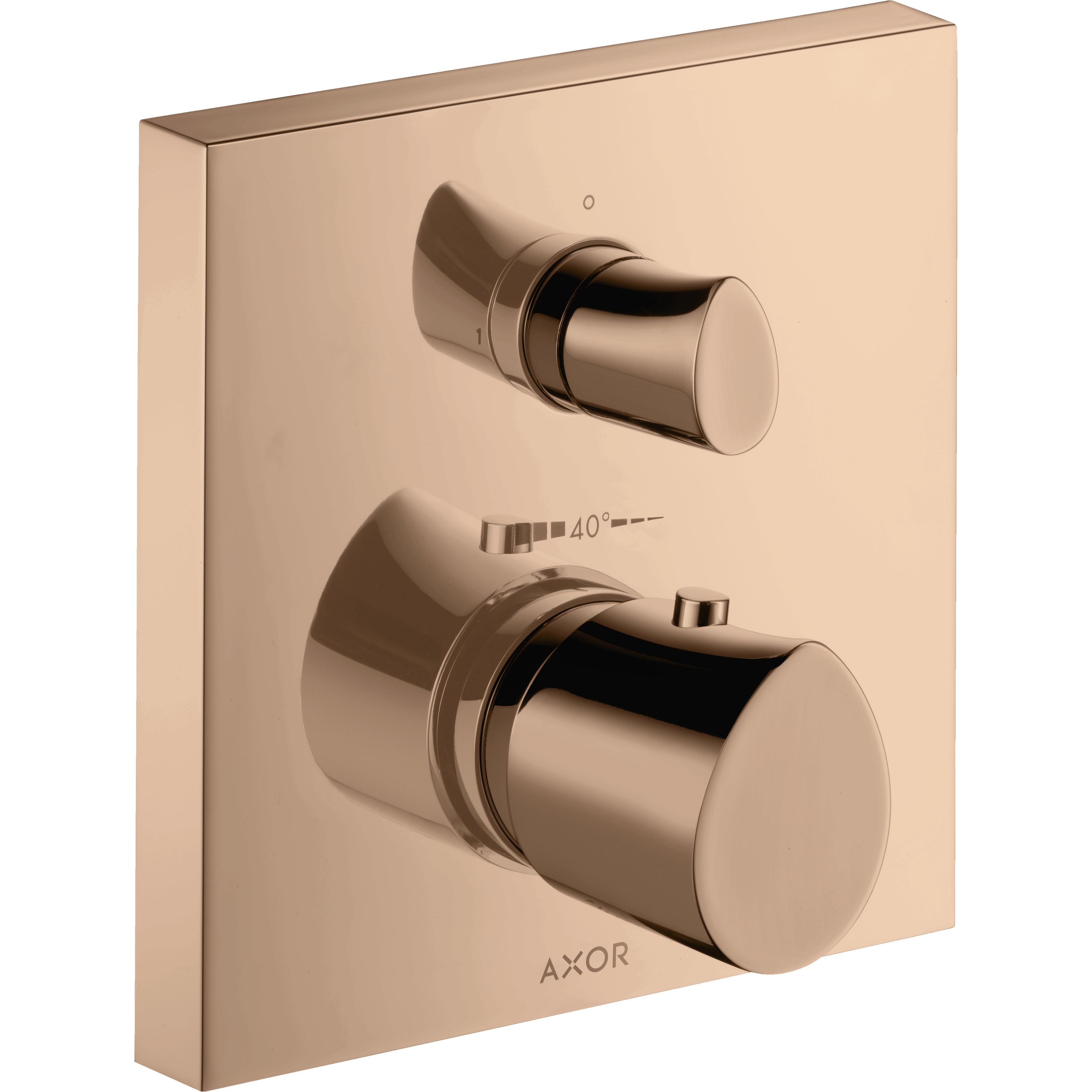 Axor, Rubinetteria per bagno, Starck Thermostat organique Starck encastré avec robinet d'arrêt, 1 consommateur