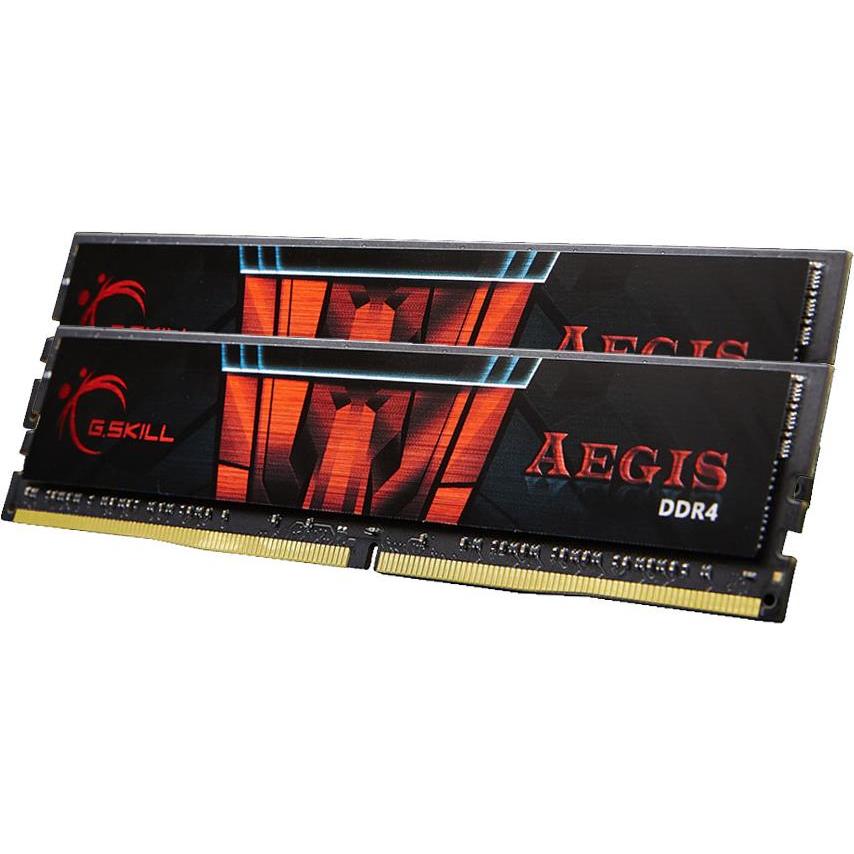 G.Skill Aegis (2 x 8GB, 2400 MHz, DDR4-RAM, DIMM), RAM, Schwarz
