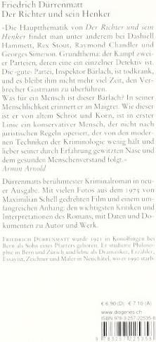 Produktbild Der Richter und sein Henker (Deutsch, Friedrich Dürrenmatt, 2017)
