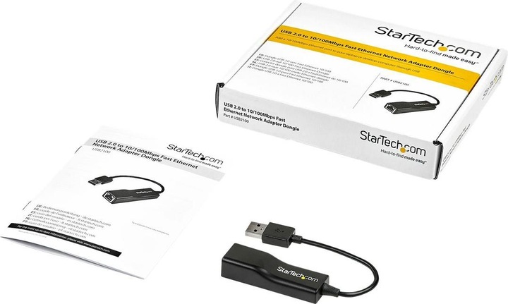 Produktbild StarTech USB 2.0 to 10/100 Fast Network Adapter (USB, RJ45 (1x))