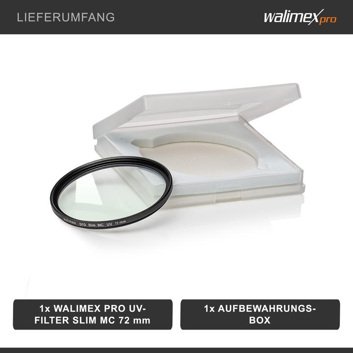 Produktbild Walimex pro pro UV-Filter slim MC 72mm (72 mm, UV-Filter)