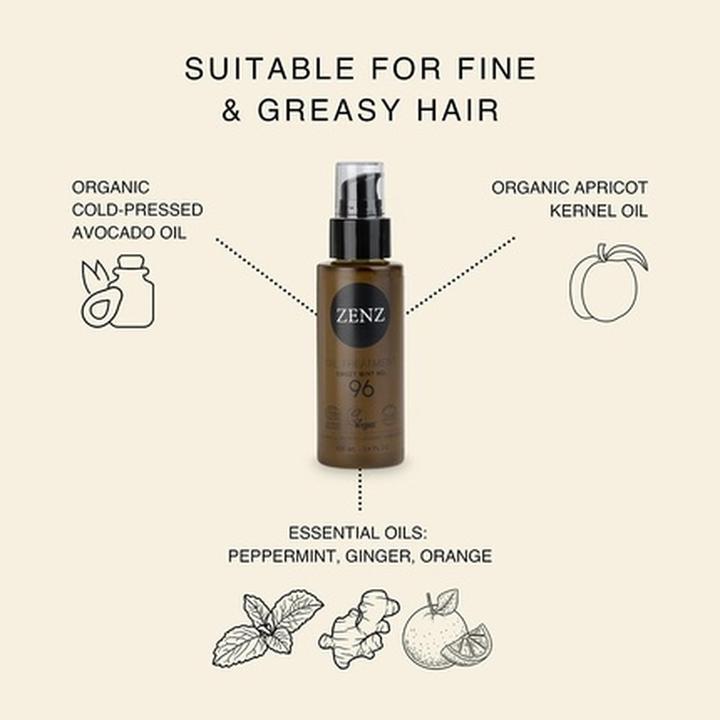 Image du produit Zenz Huile de traitement Huile capillaire Menthe douce n° 96 50 ml Huile multifonctionnelle Nourrit les (100 ml)
