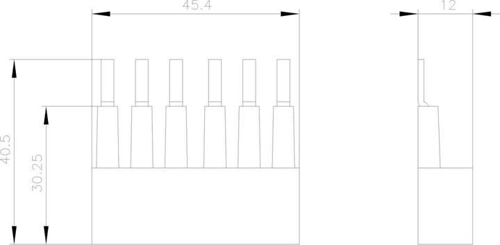 Produktbild Siemens 3RM1 3PH busbar for 2 motor starters