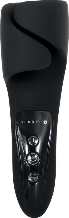 Actual product image Gender X Evolved Novelties - - The Embrace - Silicone 10 Vibrating and Tapping Speeds Masturbator -