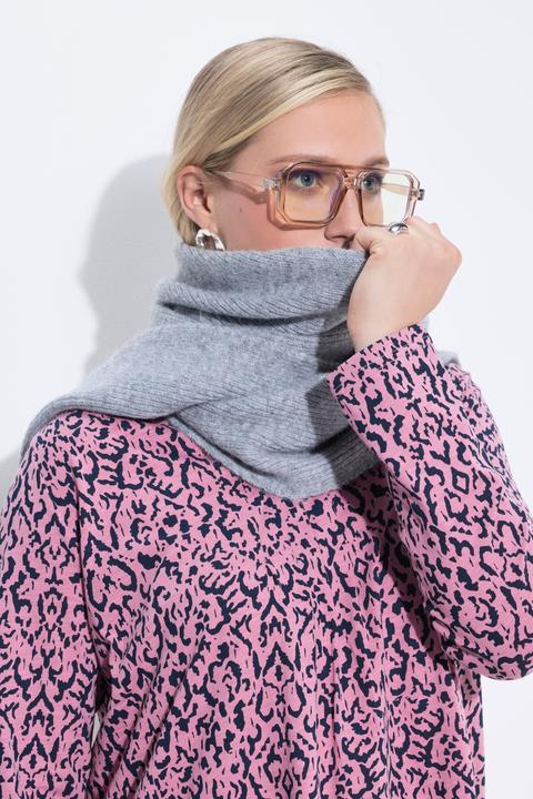 Image du produit Ulla Popken Longue écharpe tricotée en maille côtelée