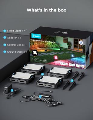 Actual product image Govee Outdoor Flood Lights 2 (1000 lm, IP66)