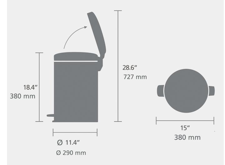 Actual product image Brabantia Treteimer NewIcon 20 l (20 l)