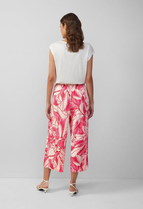 Actual product image S.Oliver Hose Plissierte Culotte mit All-over-Print und Elastikbund (Frequency band 38 (2600 MHz))