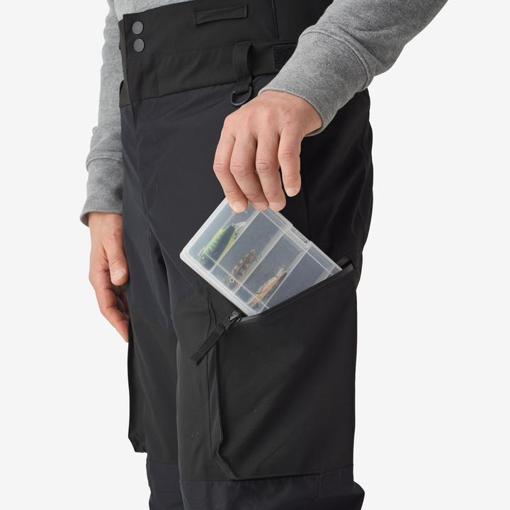 Image du produit Caperlan Pantalon de pêche FT 500 WPF imperméable homme noir (S)